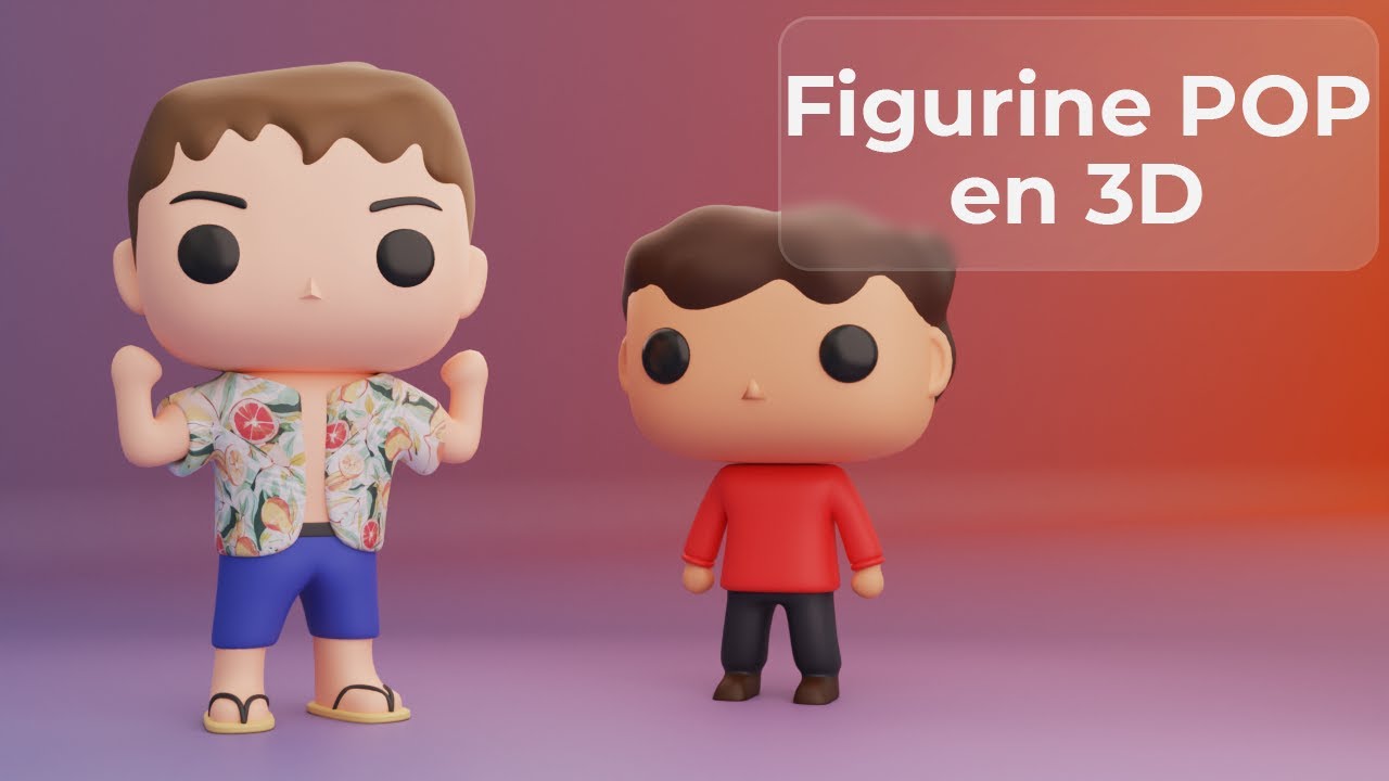 Comment faire sa figurine pop personnalisée en 20 min ! | Tuto Blender 3D