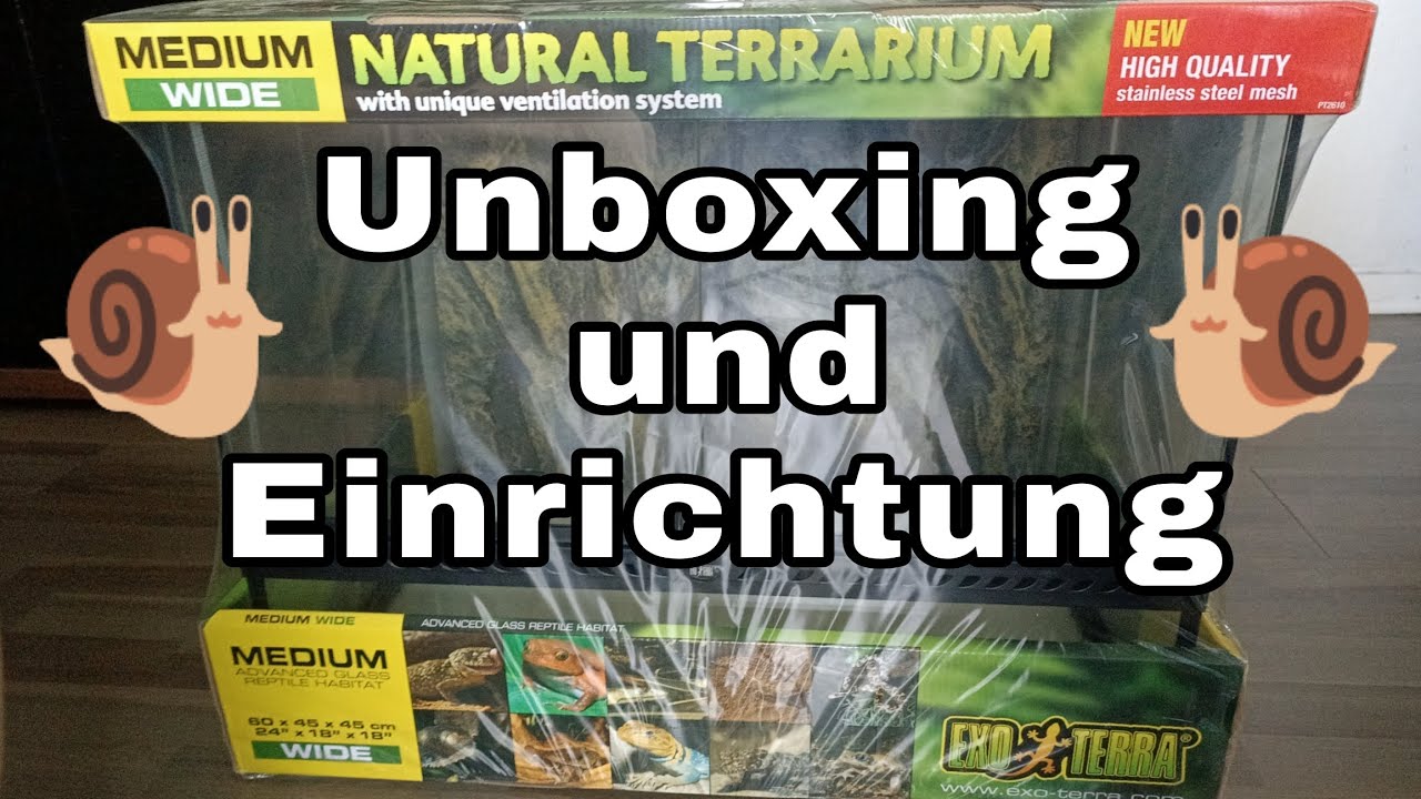 Exo Terra Unboxing und Einrichtung für meine Schnecken 🐌
