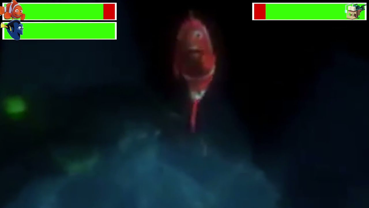Marlin & Dory vs. Anglerfish with healthbars (Edited By 