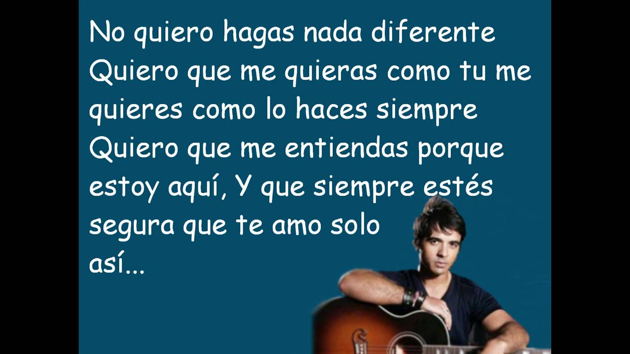 LLena De Amor - Luis Fonsi ( Con Letra )