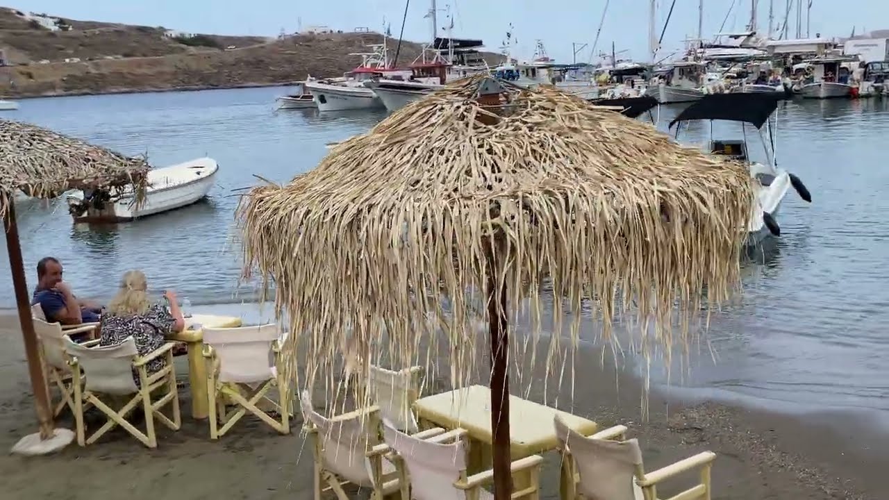 Merichas, Kythnos, Greece 🇬🇷 | Waterfront Walking Tour