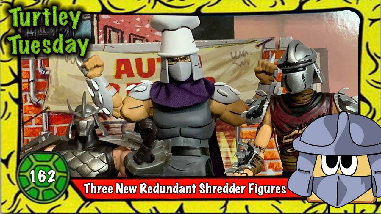 Three Redundant Shredder Figures