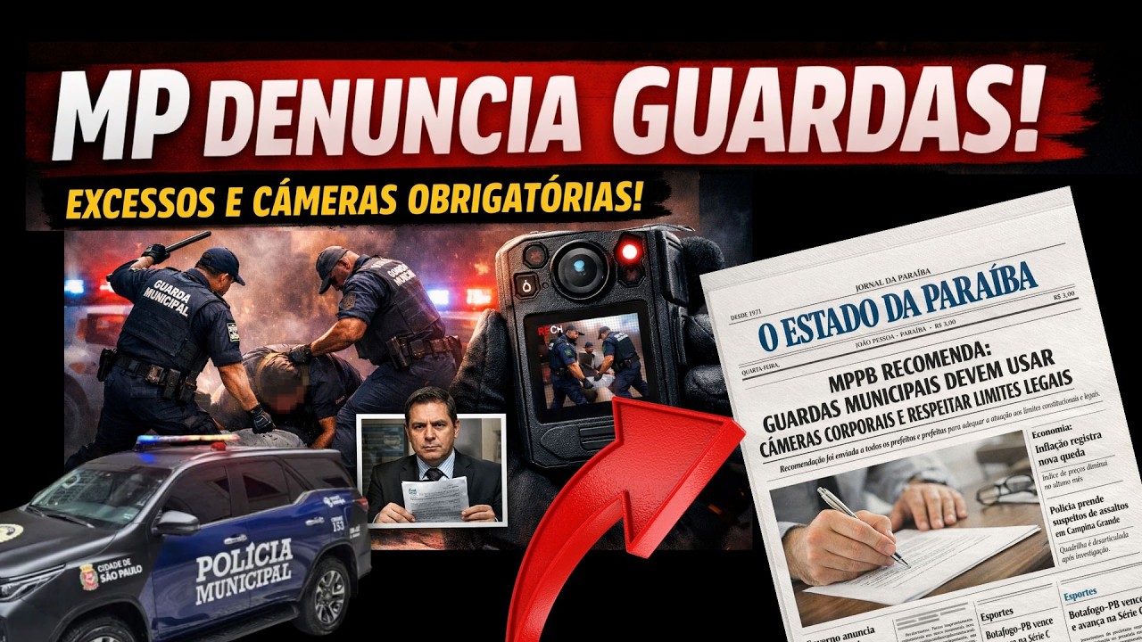 MP denuncia guardas por extrapolar funções e pede câmeras corporais