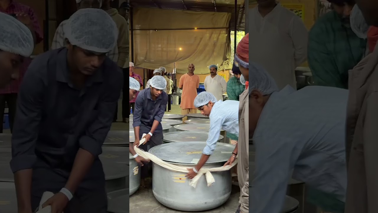 Isha's kitchen Akshaya prepares meals for thousands of meditators on Mahashivratri