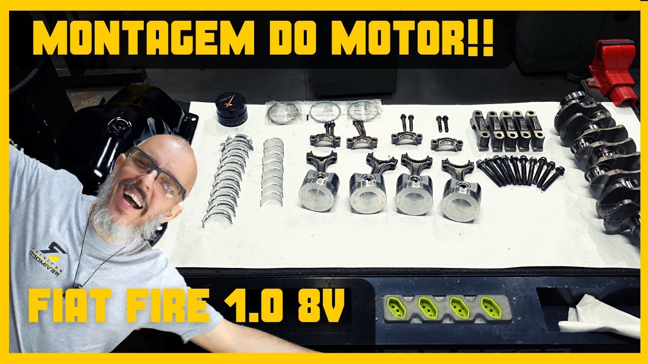 COMO MONTAR O MOTOR DO CARRO?? FIAT FIRE 1.0 8V!!! RETÍFICA DO MOTOR COMPLETA!!