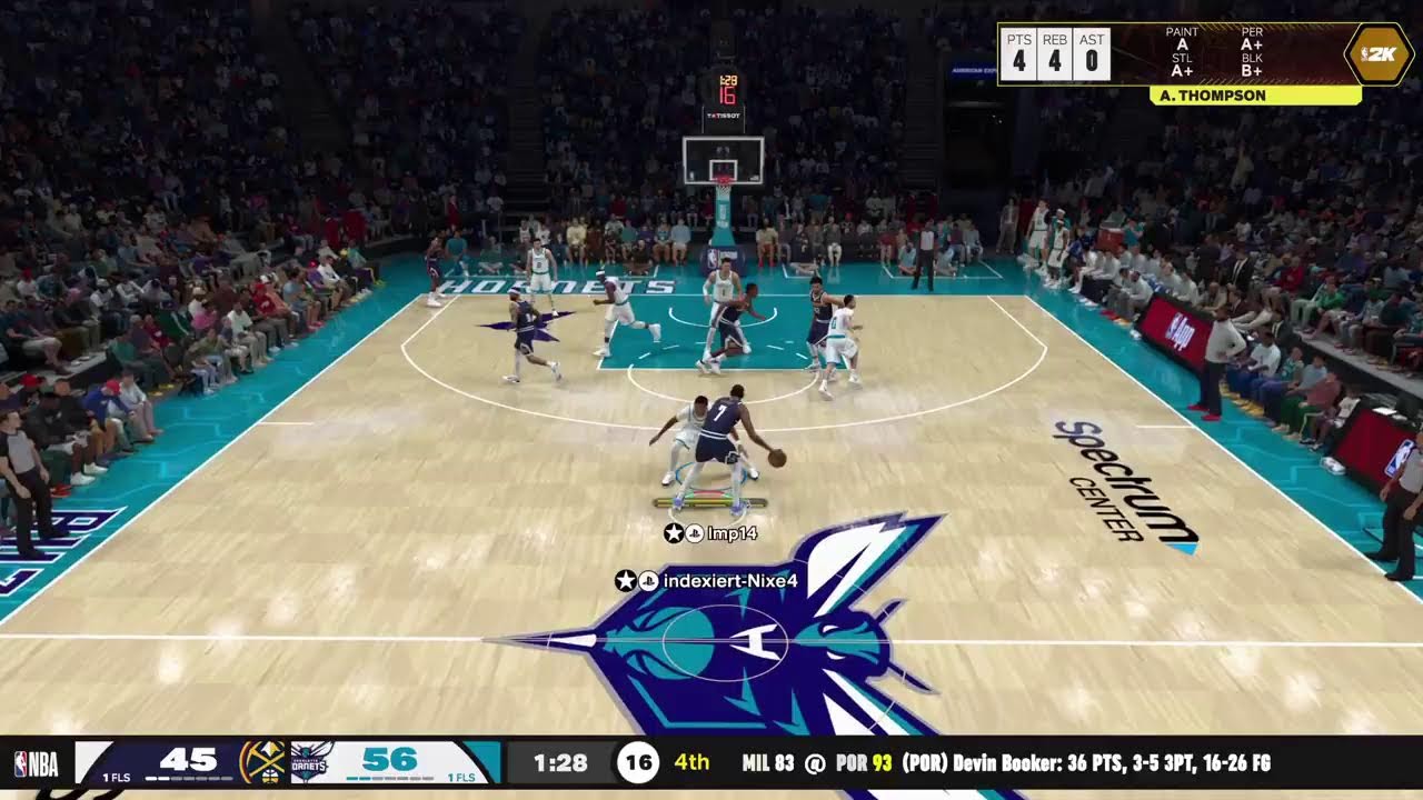 IBA NBA 2K26 Nuggets@Hornets Season