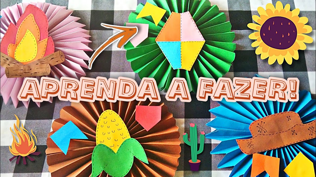 ENFEITES F&Aacute;CEIS PARA FESTA JUNINA - COMO FAZER/ FA&Ccedil;A VOC&Ecirc; MESMO!