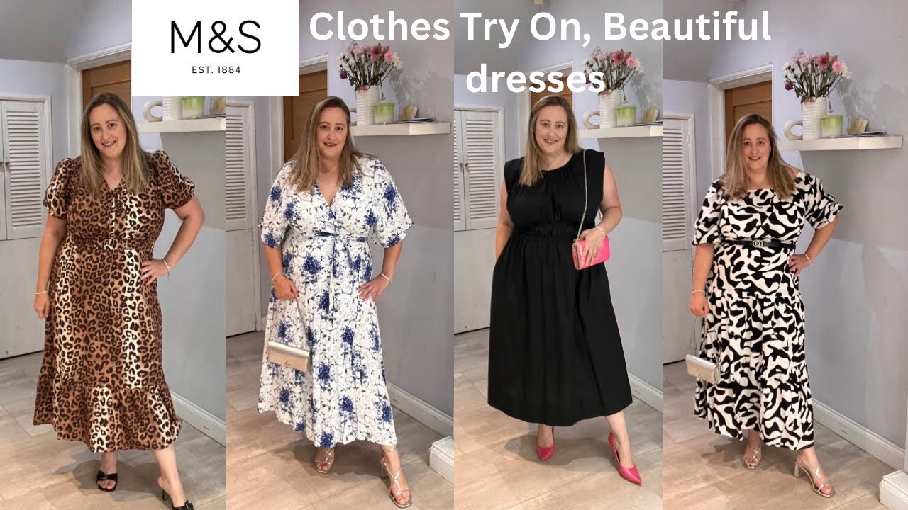 Marks and Spencer plus size 16/18 Clothes try on haul. #plussize #plussizefashion #summerdresses