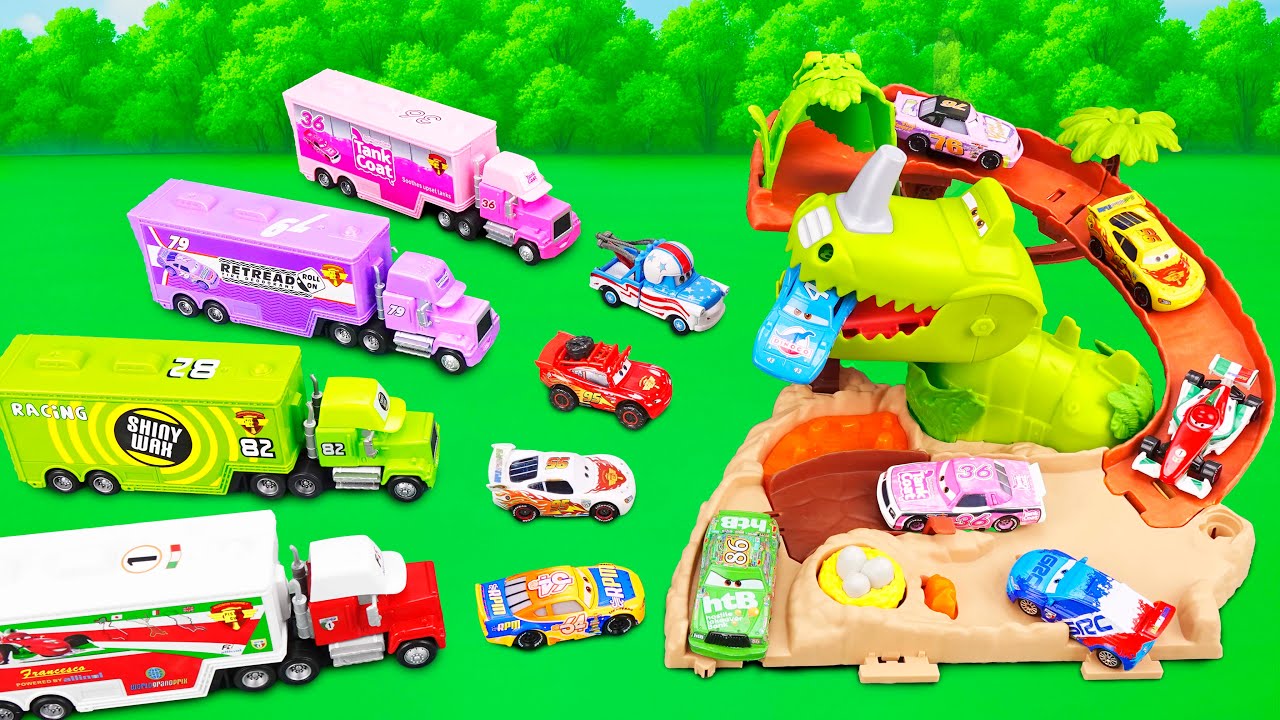 Disney Pixar Cars Collection Unboxing Review | Mattel Disney Pixar Cars on the Road Dino Playground