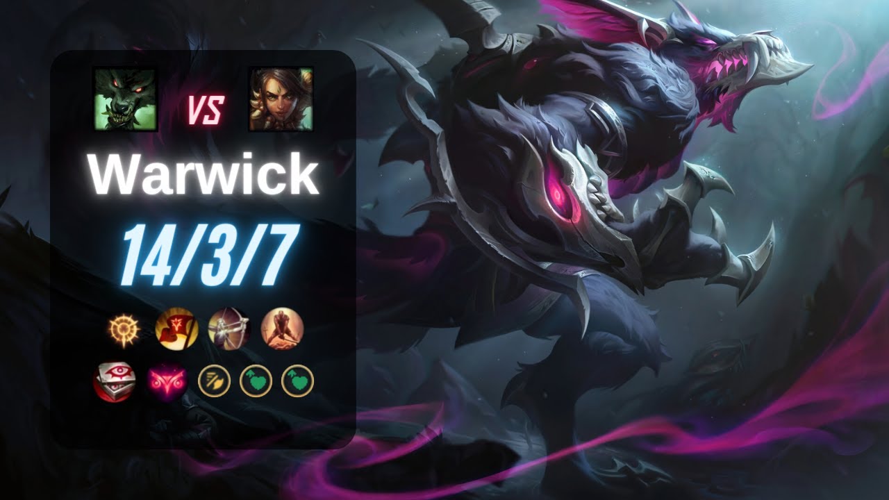 WARWICK JUNGLE vs NIDALEE - EUW LoL Challenger Patch 14.3