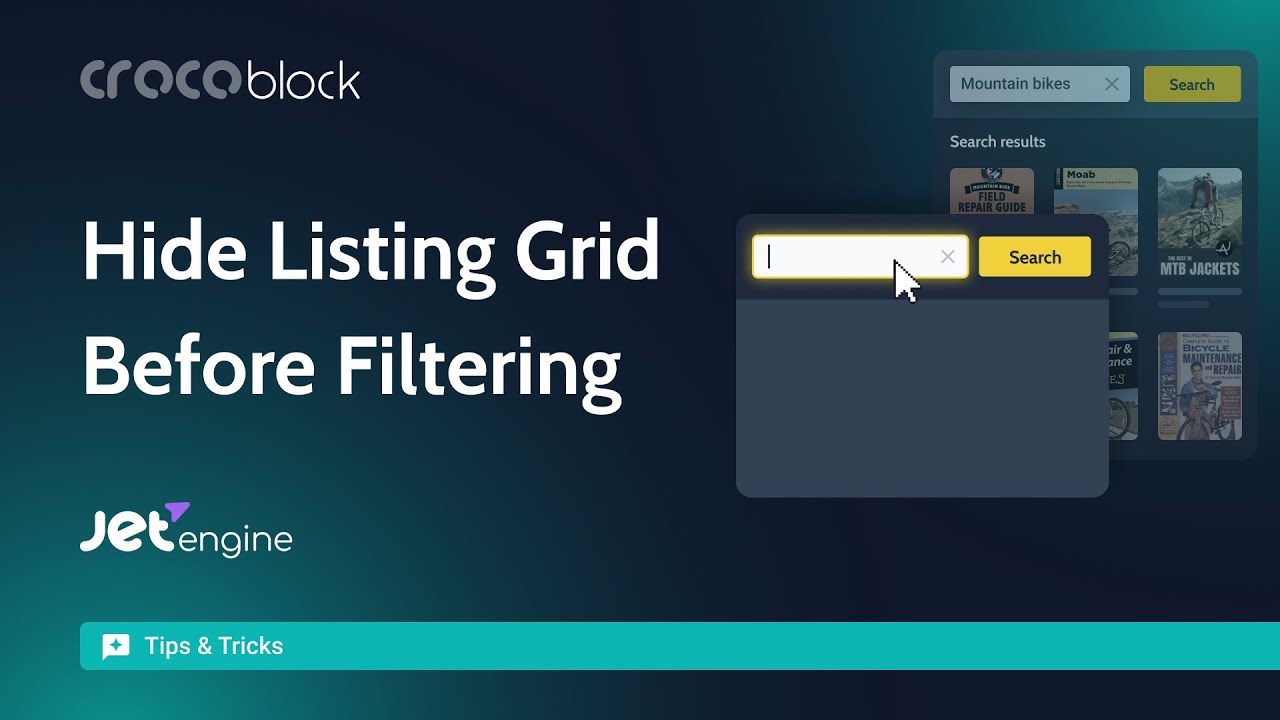 How to Hide Listing Grid Before Dynamic Filtering? | JetEngine & JetSmartFilters
