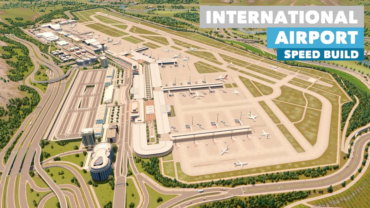 Building my best & most Realistic International Airport yet | No Mods | Cities: Skylines