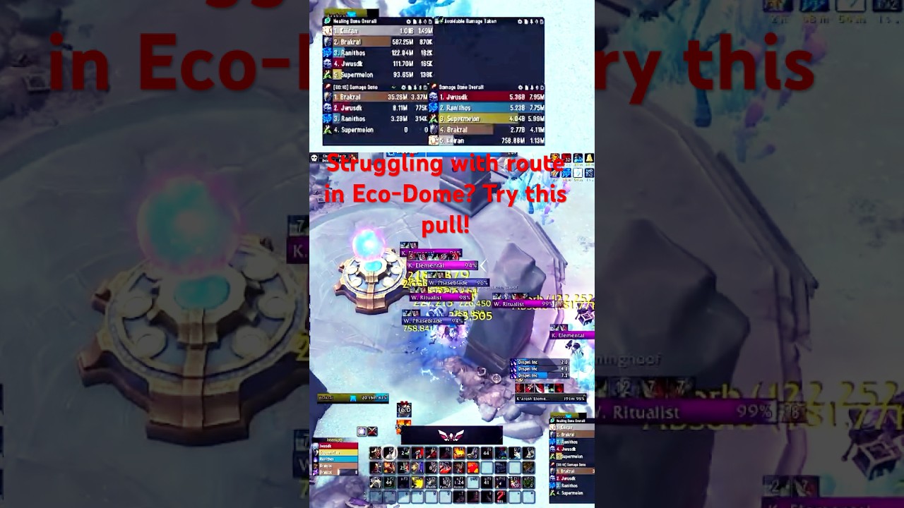 Struggling with route in Eco-Dome? Try this grouping after the 2nd boss for helpful count! #wow