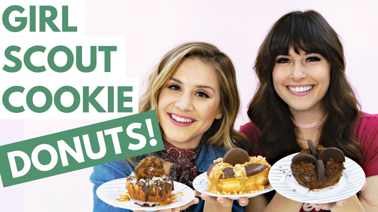 DIY Girl Scout Cookie DONUTS! (TRY THE TREND) | Hollywire