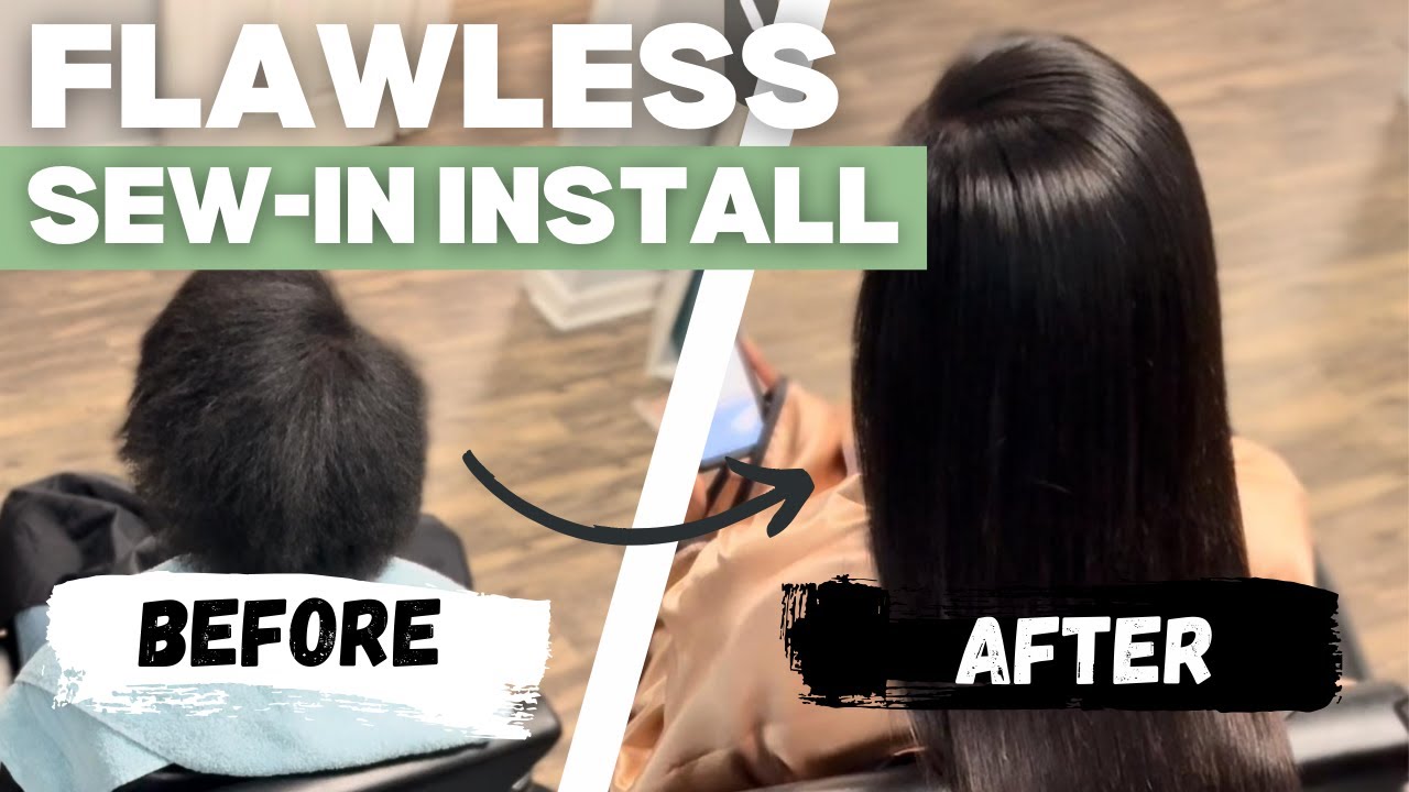 Flawless Sew-In Transformation  Long-Lasting & Natural-Looking Weave