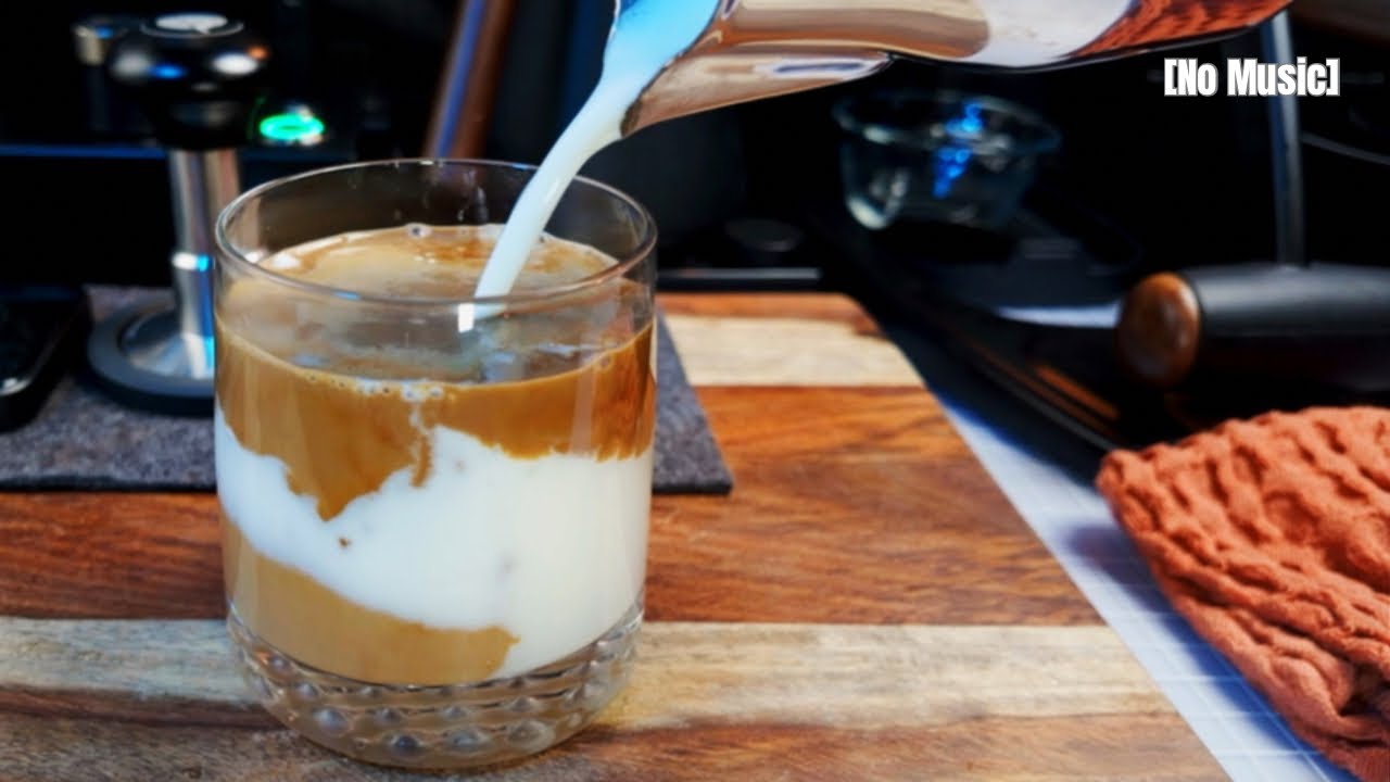 [No Music] Making a Yogurt Espresso with Flair 58 Plus 2 & Flair Wizard Steamer