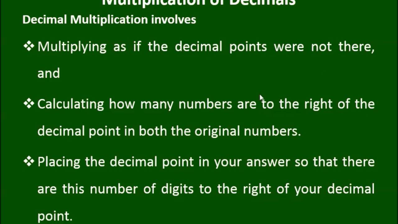 Students Score Booster in Mathematics: Decimals