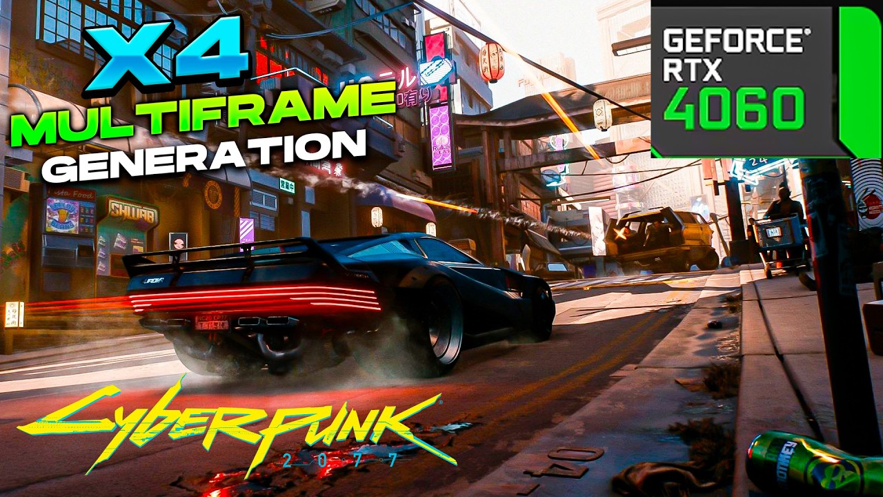 Cyberpunk 2077 Maximo Setting DLSS 4.5 + Multiframe Generation X4 On RTX 4060