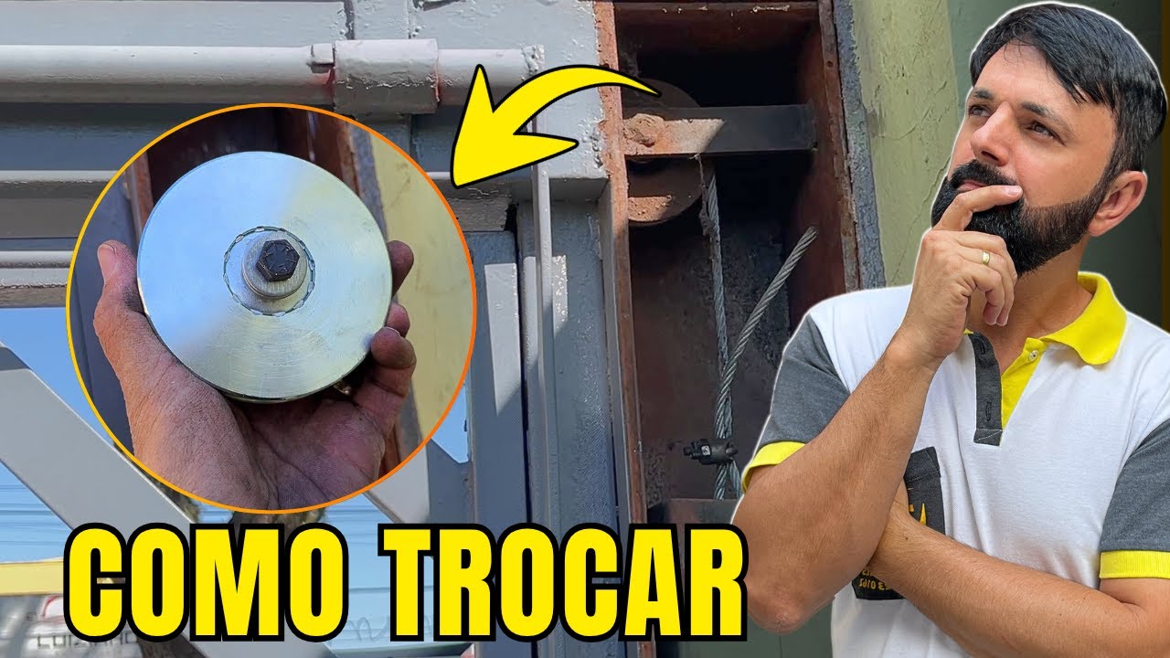 COMO TROCAR A ROLDANA DO PORTÃO BASCULANTE - DICAS DE MANUTENÇÃO