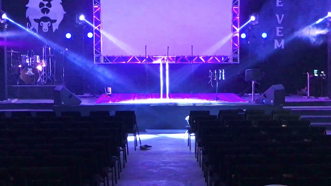 Sistema de iluminação para igreja utilizando mesa dmx padrão By Djbrunofellype #iluminação #igreja