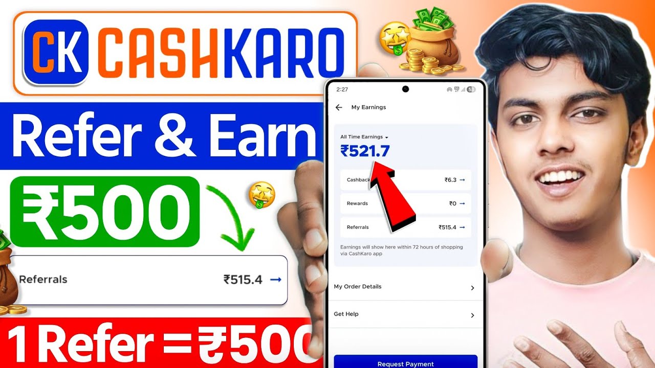 CashKaro Refer and Earn | How to earn money by referring from CashKaro app | CashKaro referral code