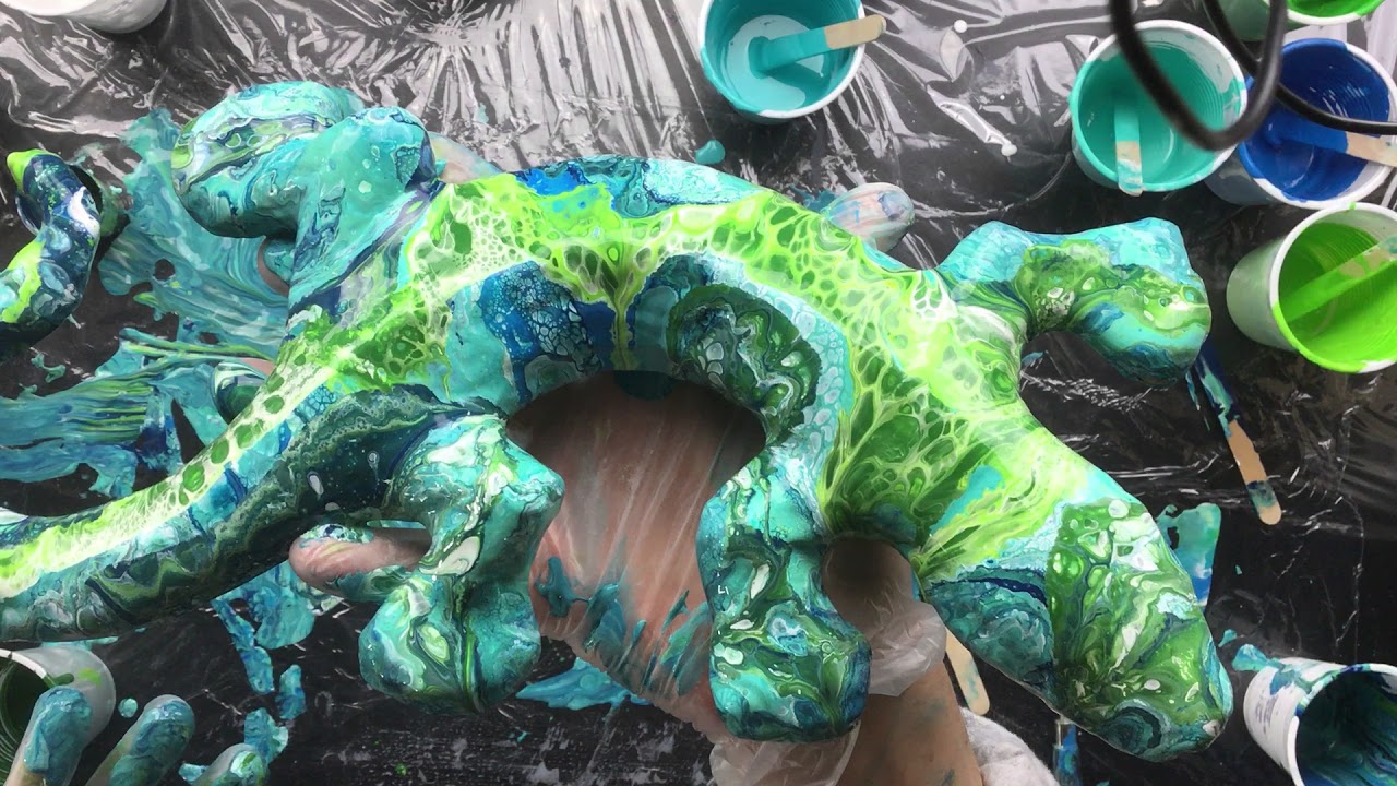 ( 437 ) Acrylic pouring Just having some fun ( gecco )