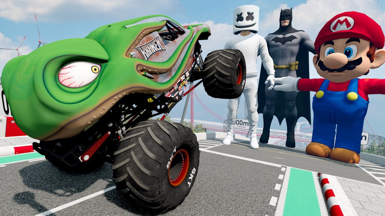Monster Truck Crashes And High Speed Jumps | Best Of 2023 | BeamNG Drive