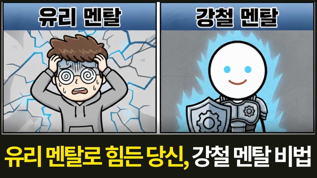 유리멘탈도 강철멘탈이 되는 비법, 이젠 멘탈도 단단해집니다.