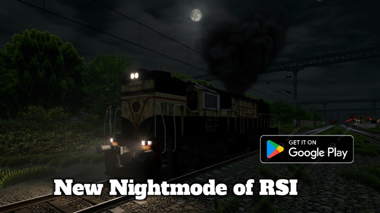 Ultra realistic gameplay of nightmode in RSI | Railway Simulator India | Bharatiya Rail Boy Gaming|