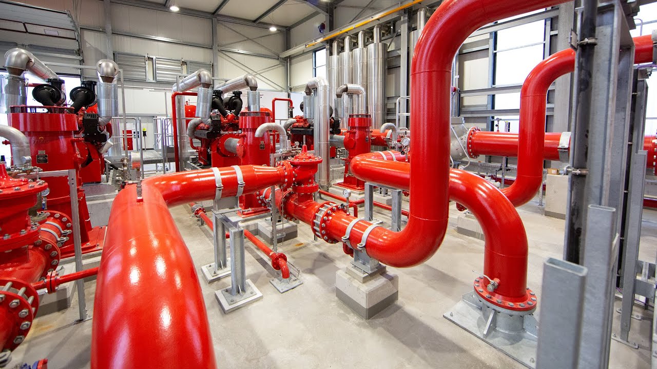 Test des Feuerwehrsystems der Nord-West Ölleitung