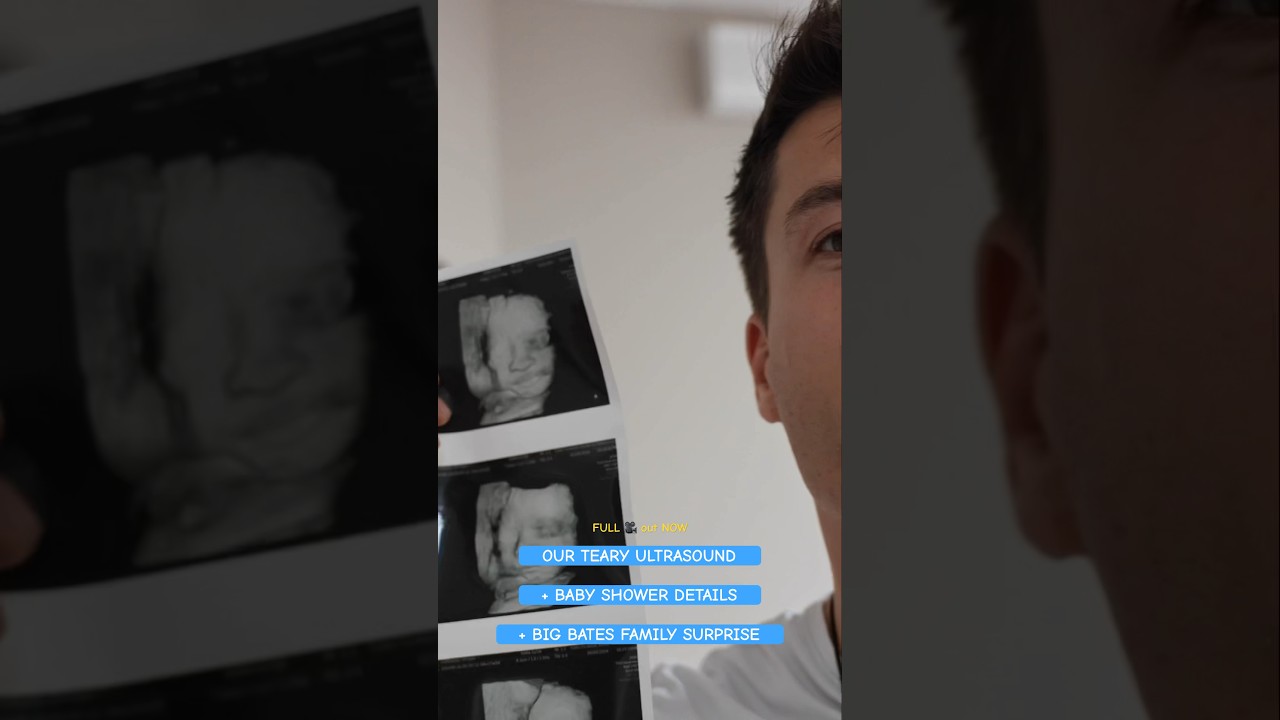 TEARY ULTRASOUND + BABY SHOWER + BATES FAMILY SURPRISE! FULL 🎥 out NOW👇🏼#pregnancy #baby #couple