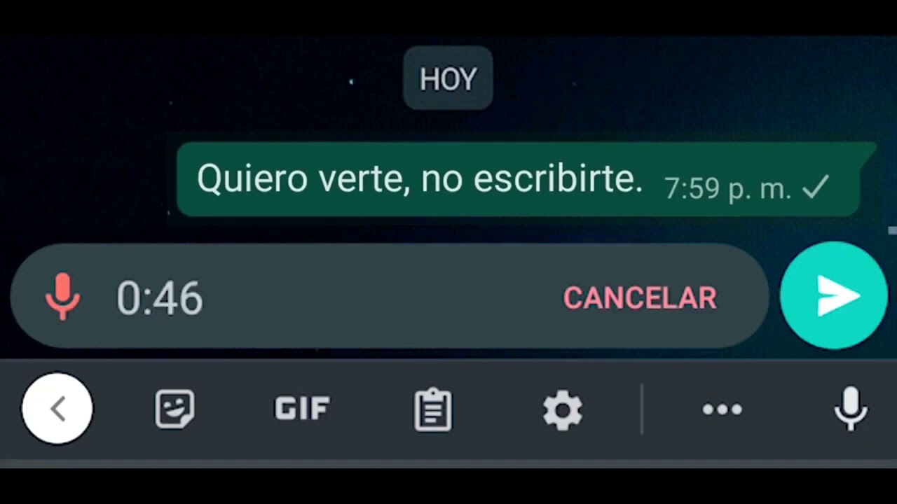 Quiero verte, no escribirte