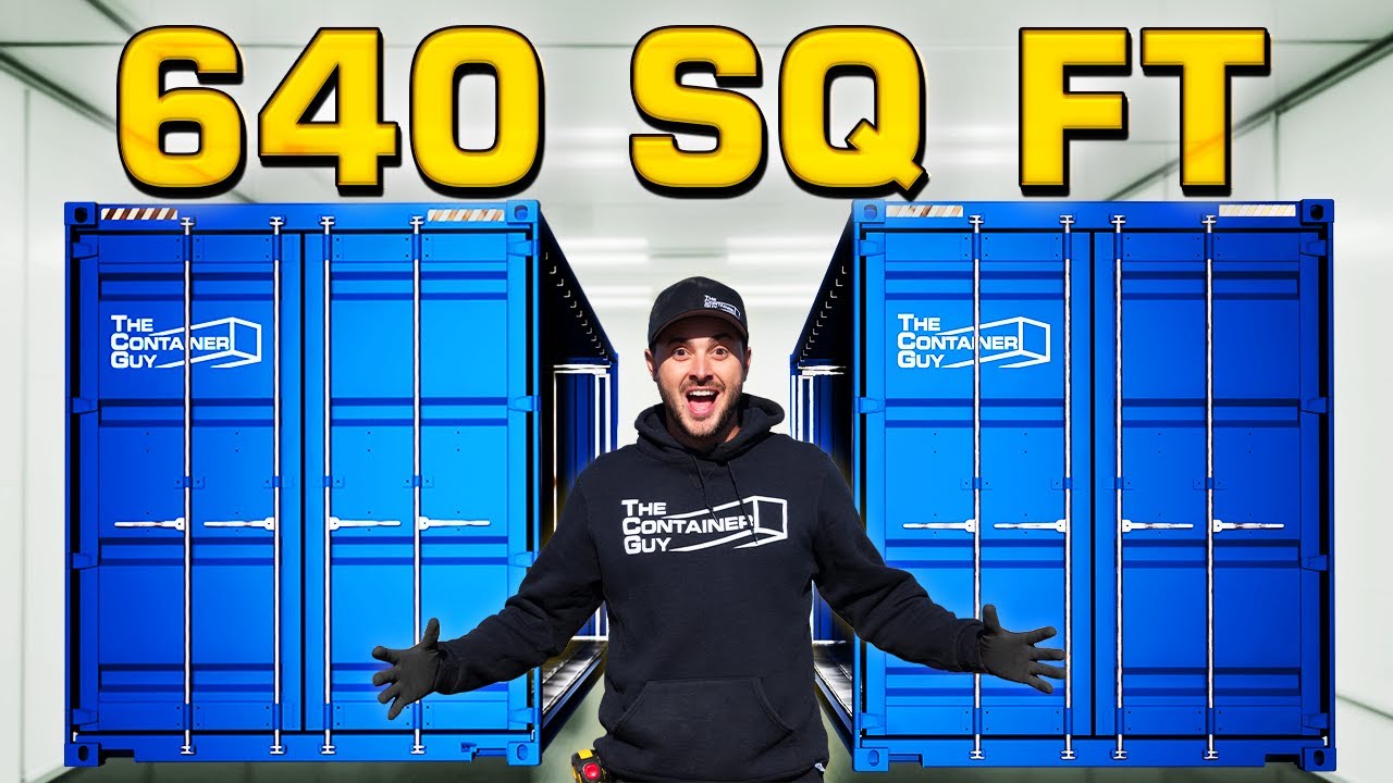 Step By Step: Joining Two 40FT Shipping Containers Together!
