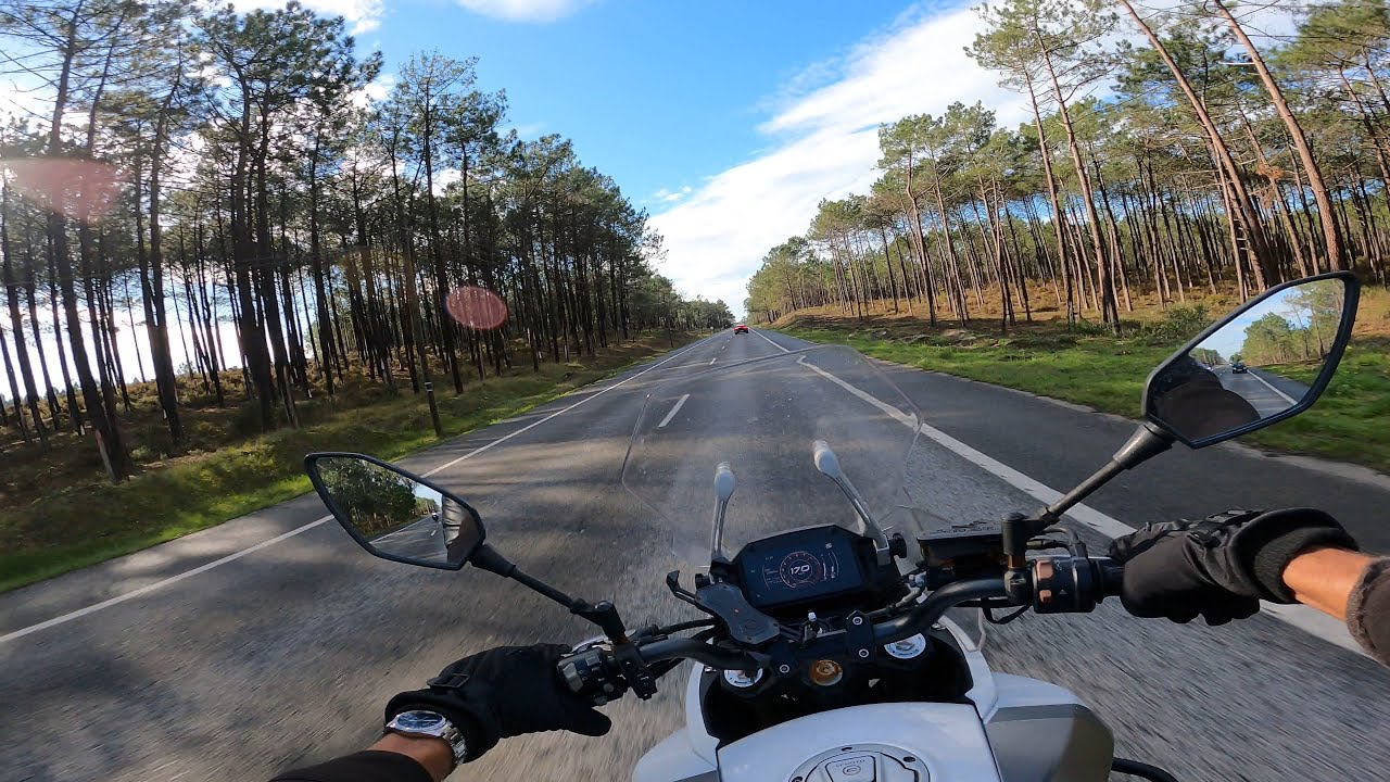 Cfmoto 650MT Rolê de moto em Portugal 
