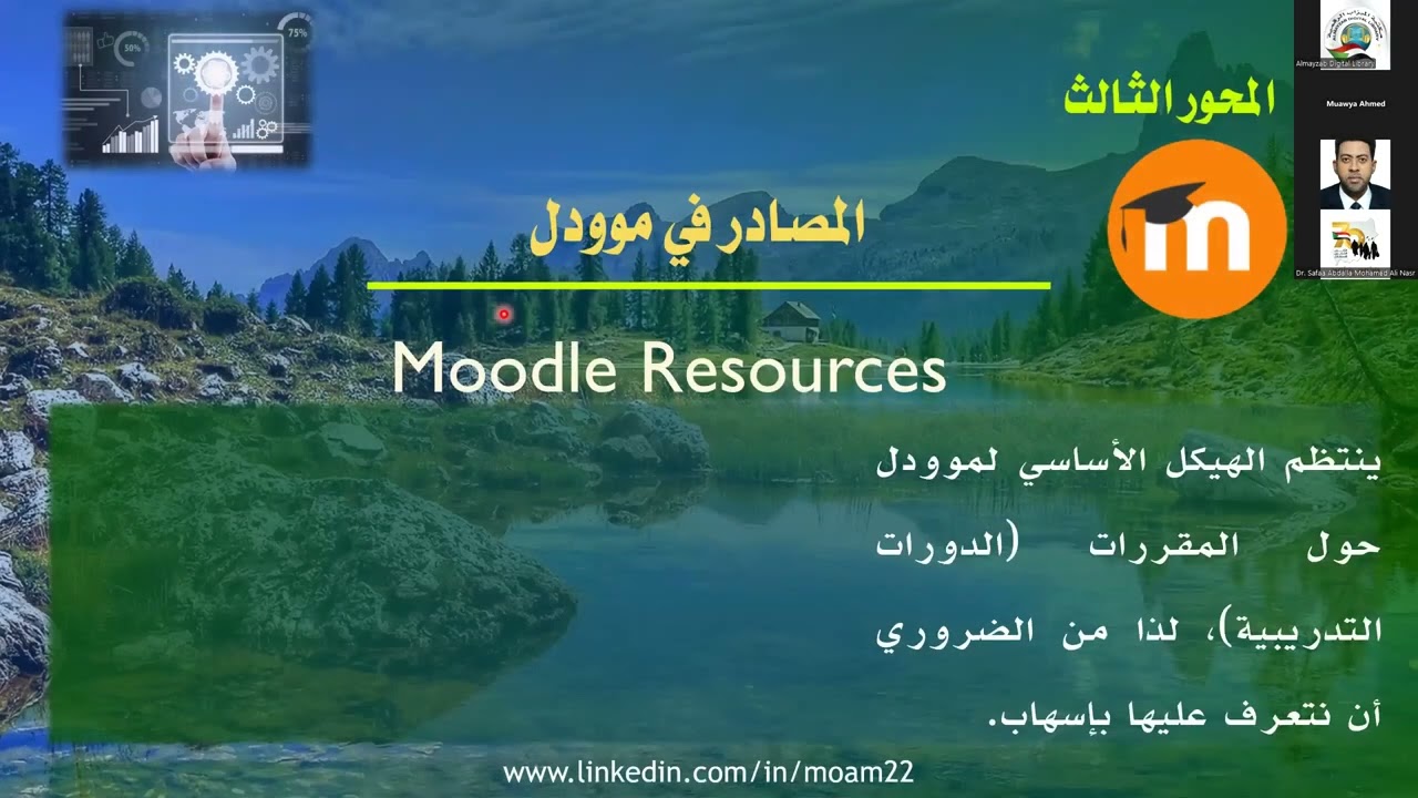مكتبة الميزاب الرقمية - استكشاف منصة التعليم الالكتروني موديل - د. محمد أسامة عبده