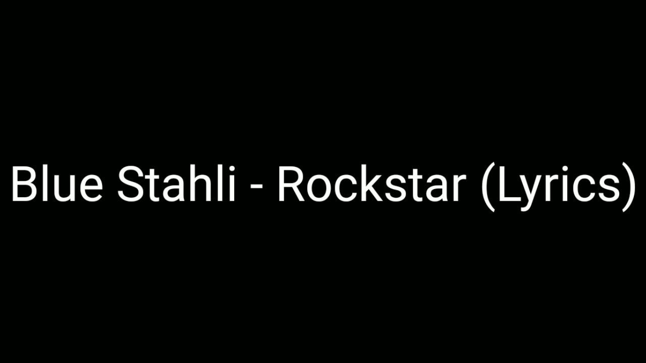 Blue Stahli - Rockstar (Lyrics)