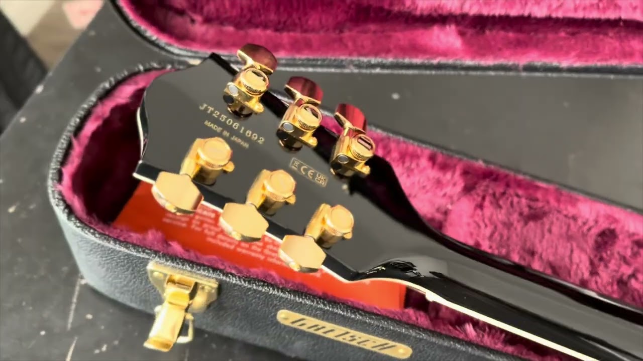 Gretsch Pro Broadkaster LX Semi-Hollow with Bigsby Black & Gold 2025