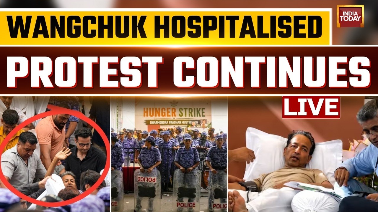 LIVE: Sonam Wangchuk Shifted to Hospital | Jantar Mantar Protest Row Escalates | CJP | India Today