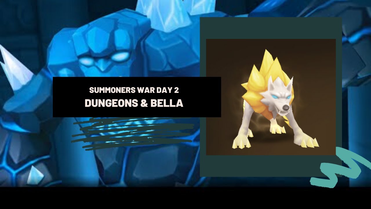 Summoners War Beginner Series Day 2 - Crushing Dungeons & Summoning Belladeon