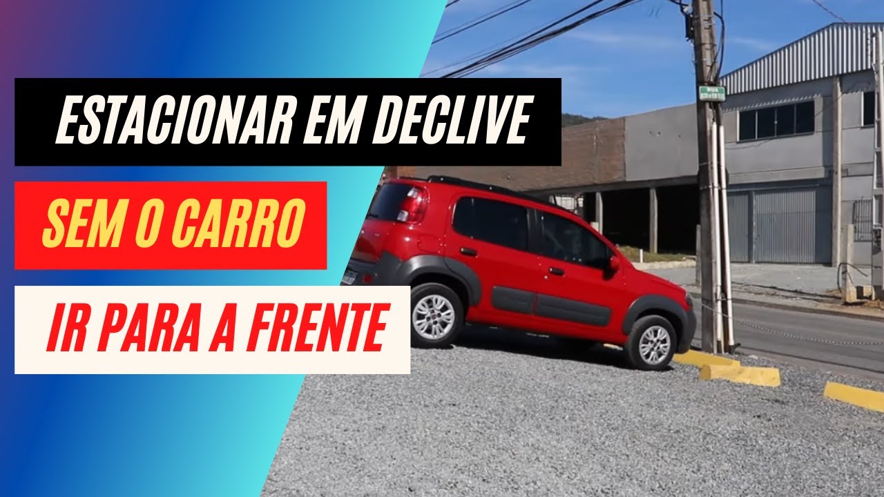 AULA PRÁTICA | ESTACIONAR em local INCLINADO de FRENTE & RÉ (+ erros de gravação)