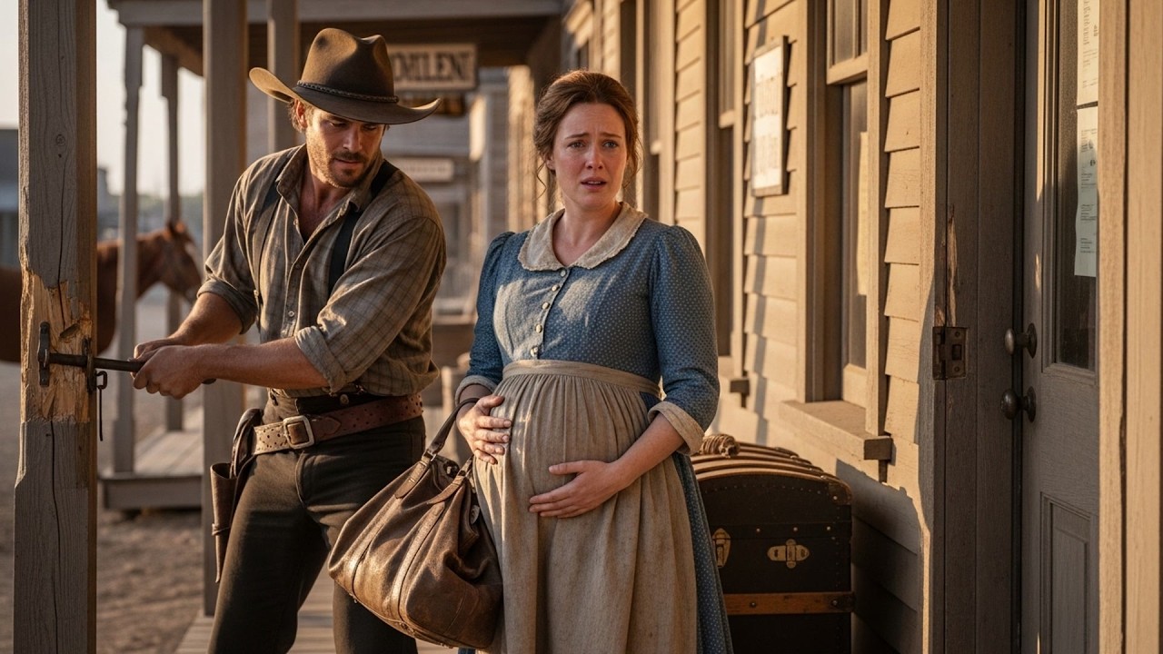 She Was Locked Out Of The Boardinghouse Pregnant, A Cowboy Broke The Lock And Carried Her Trunk