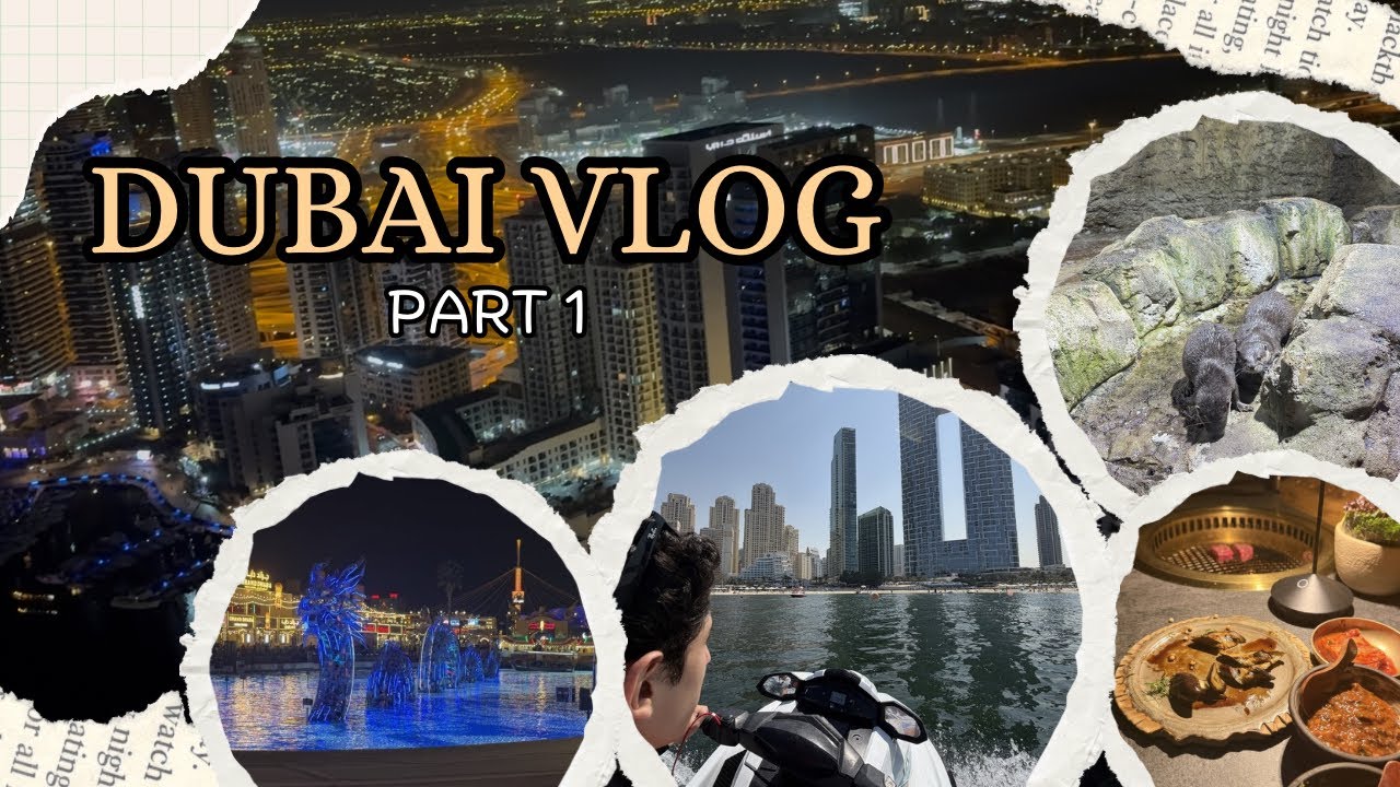 DUBAI WITH ME – Part 1 🌊 | Aquarium, Jet Ski & Globle Village