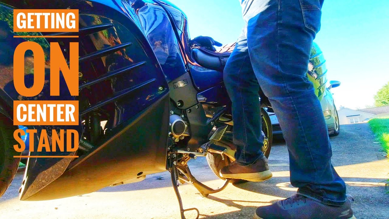 Getting The Kawasaki Concours 14 On The Center Stand
