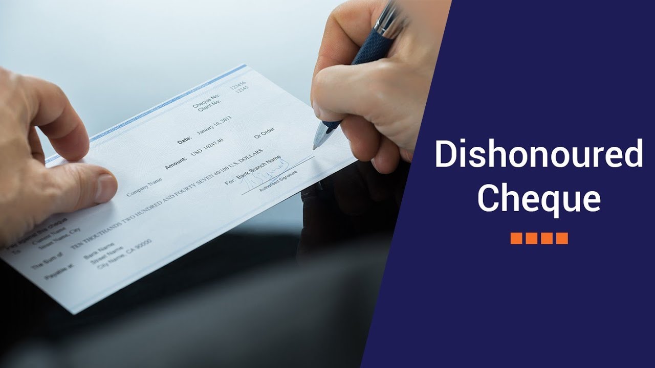 CA foundation business law: the  negotiable Instruments act 1881| Dishonoured cheque 
