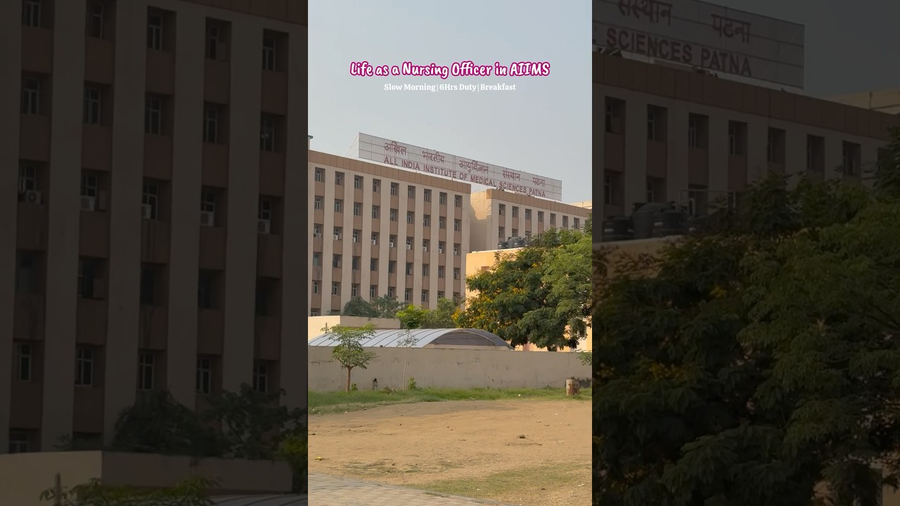 Life as a Nursing Officer✨👩&zwj;⚕️🏥 #createwithkanu #minivlog #aiims