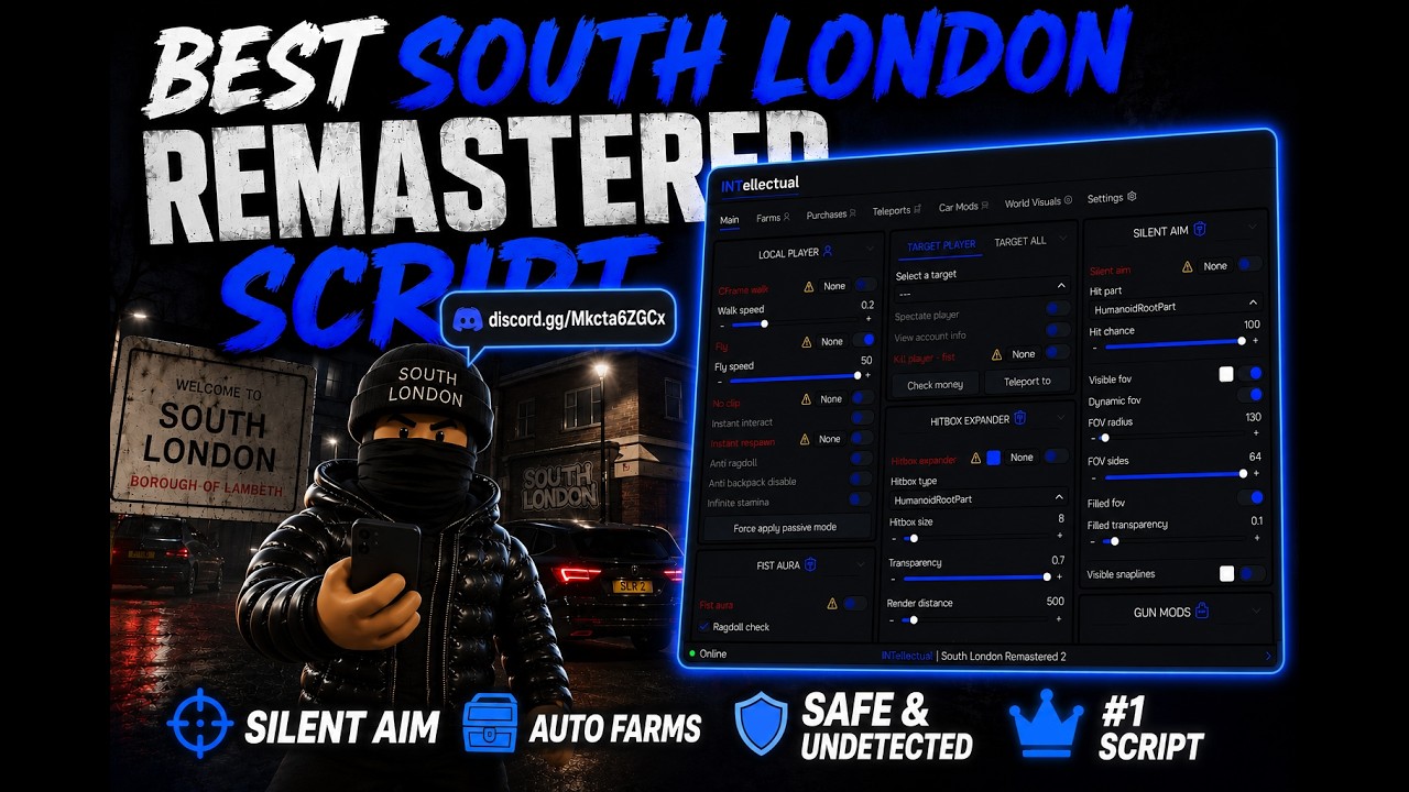 OP South London remastered script (Auto farms, Silent aim, GOD MODE) LINK IN BIO ❗🔥