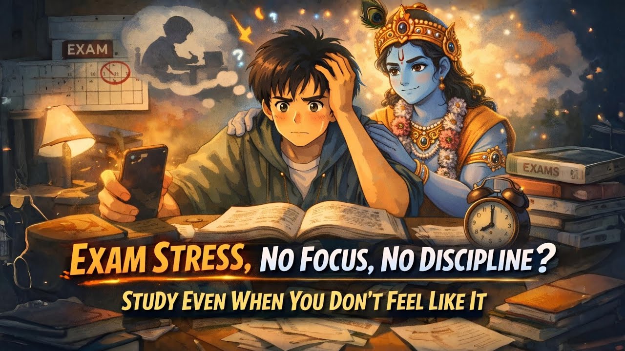 Padhai Mein Concentration Nahi Banta? Krishna Ka Super Focus Formula (No Phone, No Distraction)