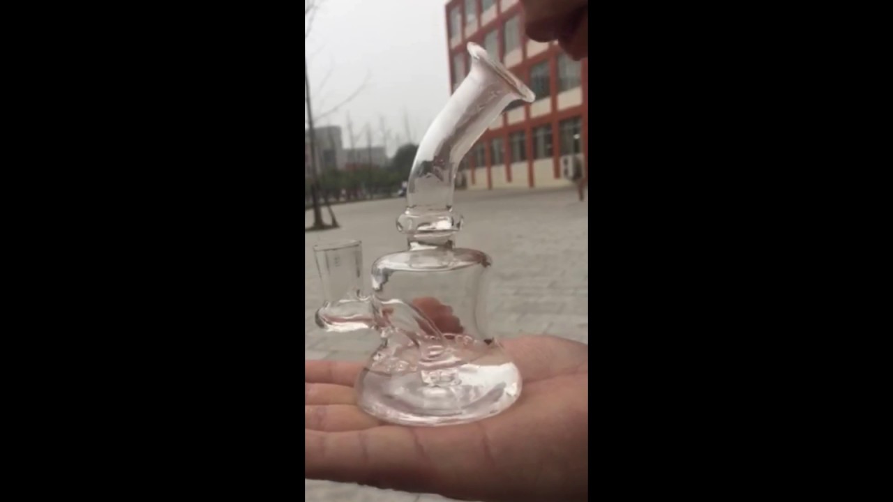 Cheap High Quality Mini Glass Bong Heady Glass Smoking Pipes Oil Ris
