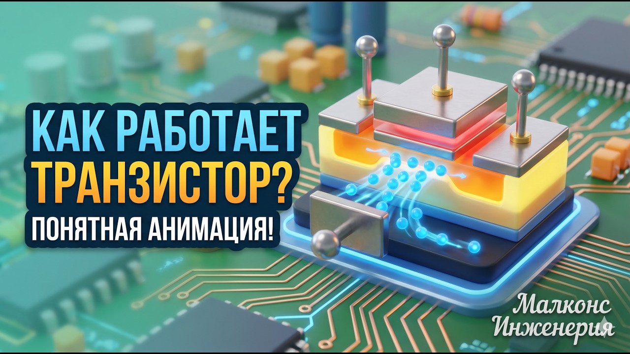 ЧТО ТАКОЕ ТРАНЗИСТОР? # транзистор #электроника #анимация