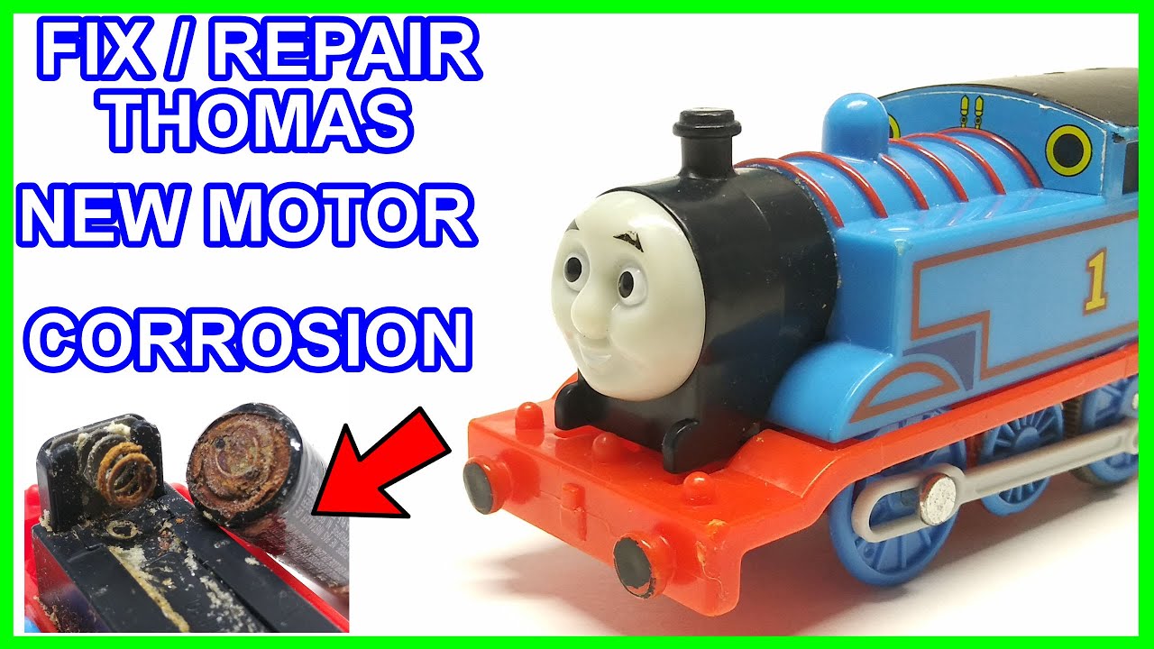 Fix repair Thomas Trackmaster, new motor and battery terminal